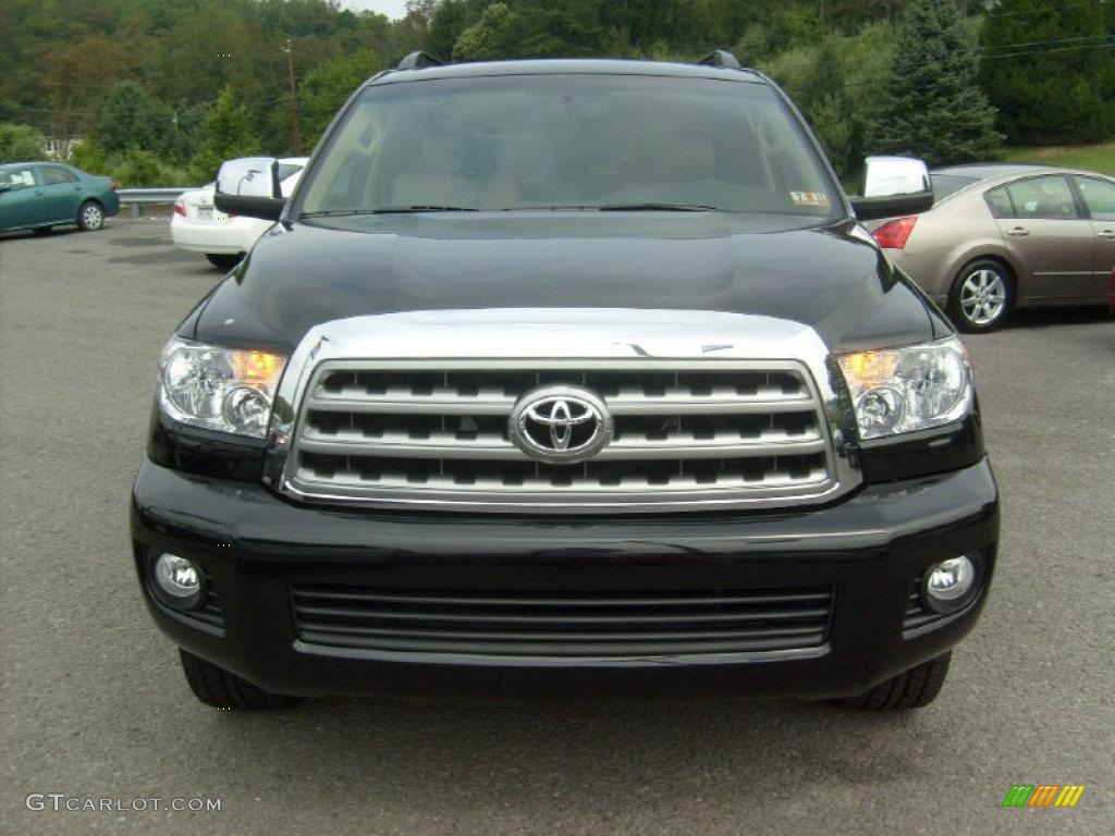 2008 Sequoia Limited 4WD - Black / Sand Beige photo #1