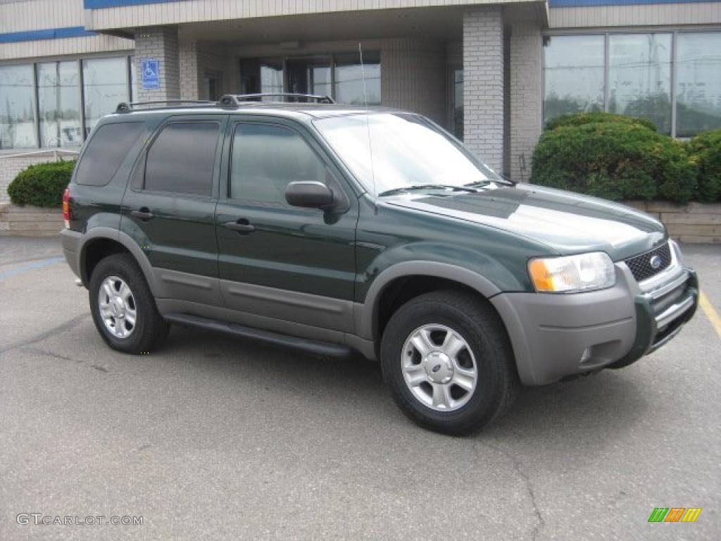2001 Escape XLT V6 4WD - Dark Highland Green Metallic / Medium Graphite Grey photo #1