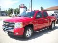 2009 Victory Red Chevrolet Silverado 1500 LT Z71 Crew Cab 4x4  photo #3