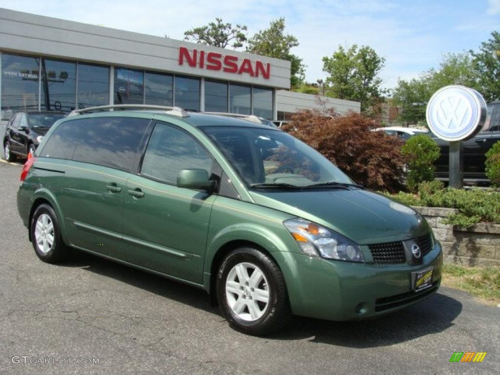 2004 Quest 3.5 S - Green Tea Metallic / Beige photo #1