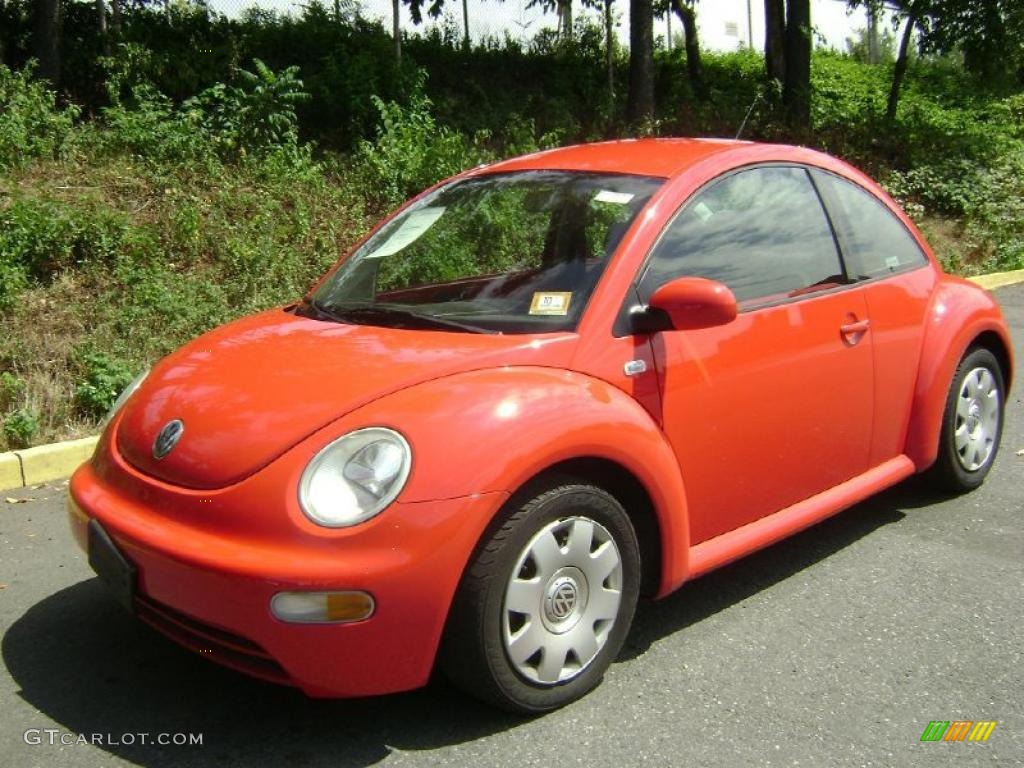 Snap Orange Volkswagen New Beetle