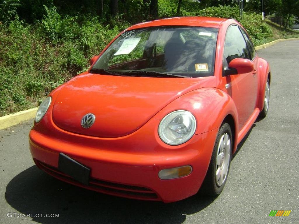 2002 New Beetle GL Coupe - Snap Orange / Grey photo #2