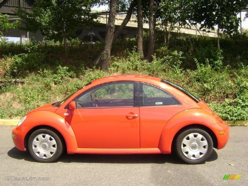 2002 New Beetle GL Coupe - Snap Orange / Grey photo #3