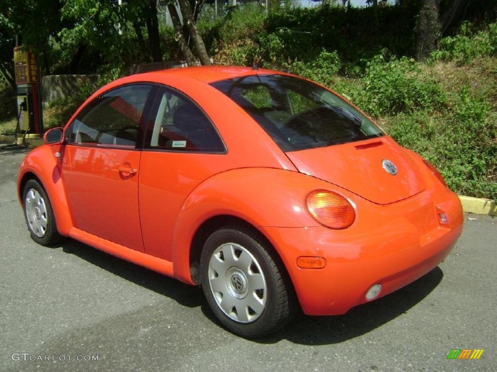2002 New Beetle GL Coupe - Snap Orange / Grey photo #4