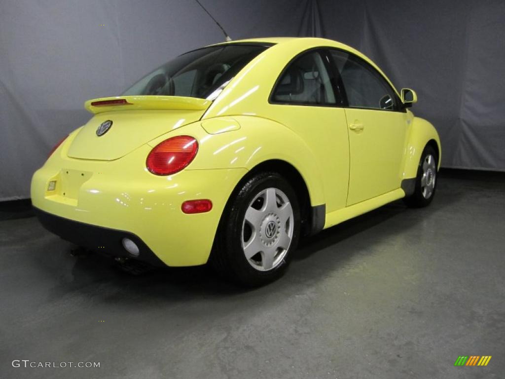 2000 New Beetle GLS 1.8T Coupe - Yellow / Grey photo #3