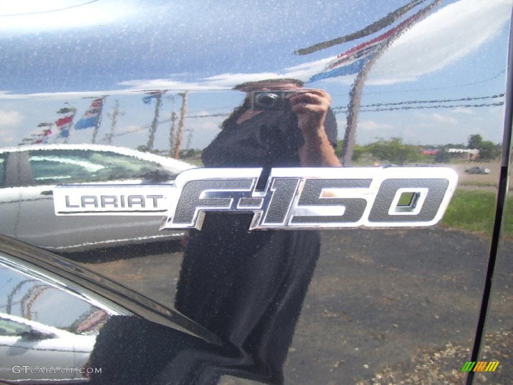 2010 F150 Lariat SuperCrew 4x4 - Tuxedo Black / Black photo #11
