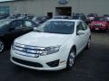 2010 White Suede Ford Fusion SE  photo #1