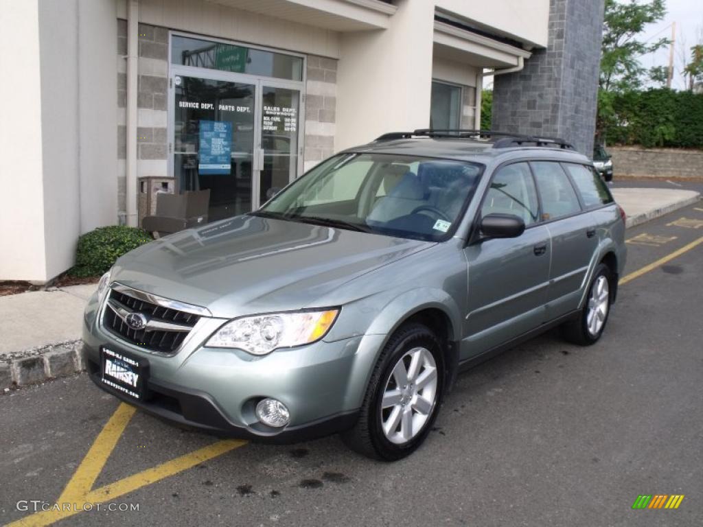 2009 Outback 2.5i Special Edition Wagon - Seacrest Green Metallic / Warm Ivory photo #1