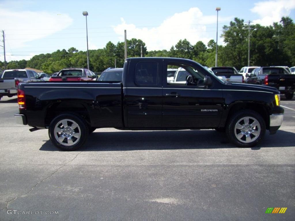 2010 Sierra 1500 SLE Extended Cab - Onyx Black / Ebony photo #1