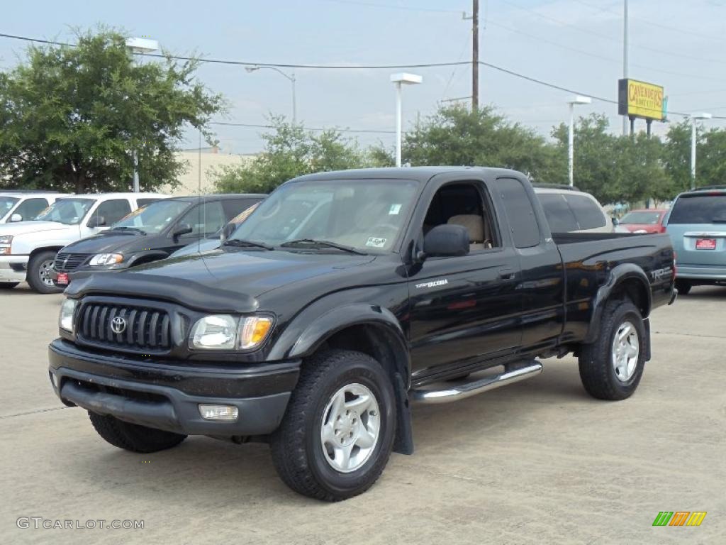 2004 Tacoma V6 TRD Xtracab 4x4 - Black Sand Pearl / Oak photo #1