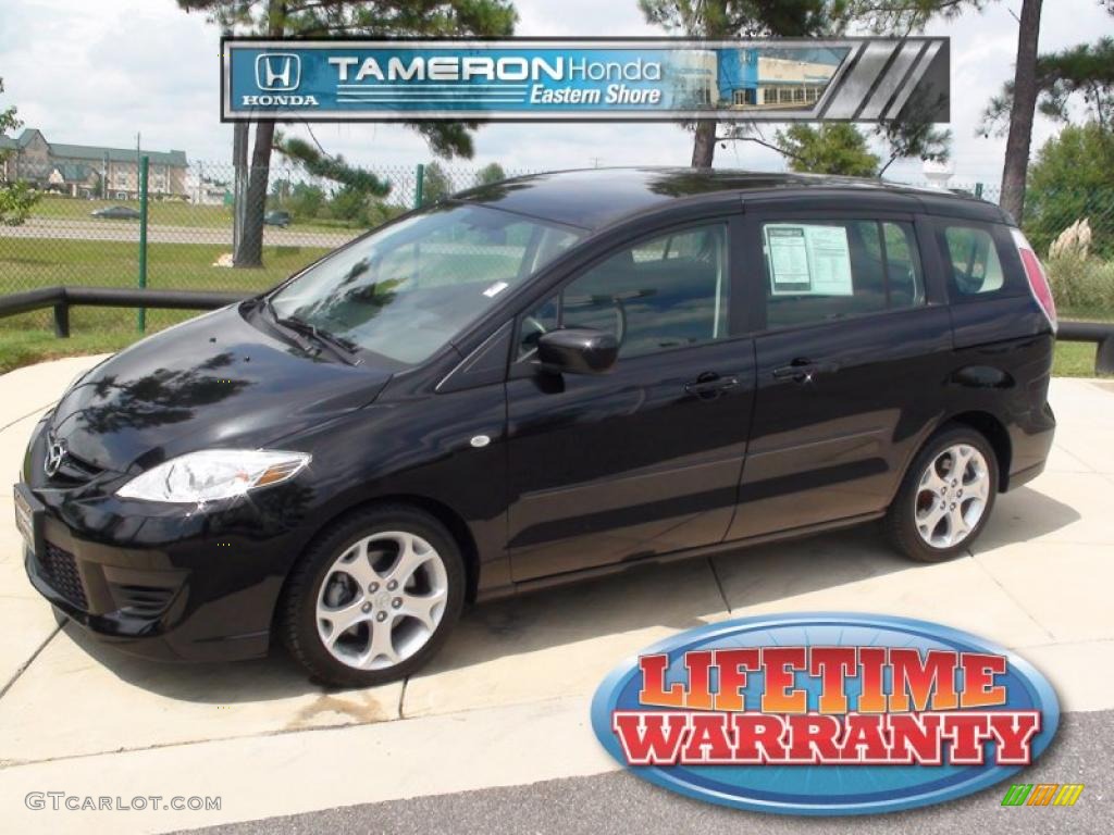 2008 MAZDA5 Sport - Brilliant Black / Black photo #1