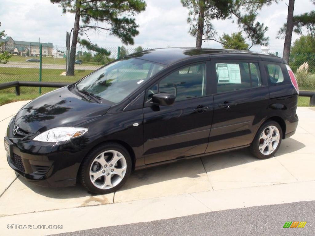 2008 MAZDA5 Sport - Brilliant Black / Black photo #12