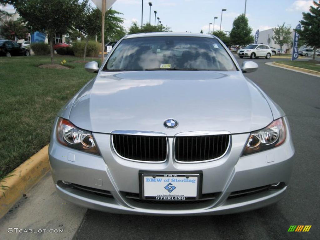 2008 3 Series 328xi Sedan - Titanium Silver Metallic / Black photo #1