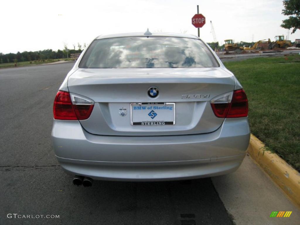 2008 3 Series 328xi Sedan - Titanium Silver Metallic / Black photo #5