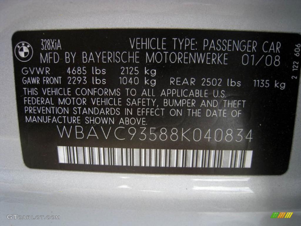 2008 3 Series 328xi Sedan - Titanium Silver Metallic / Black photo #16
