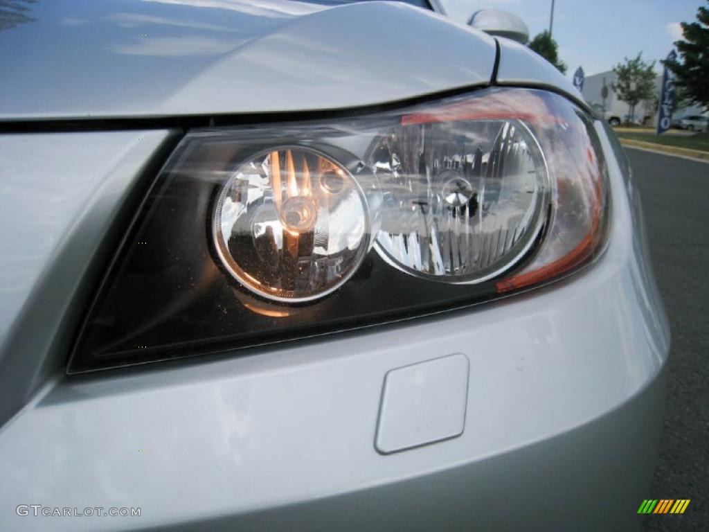 2008 3 Series 328xi Sedan - Titanium Silver Metallic / Black photo #18