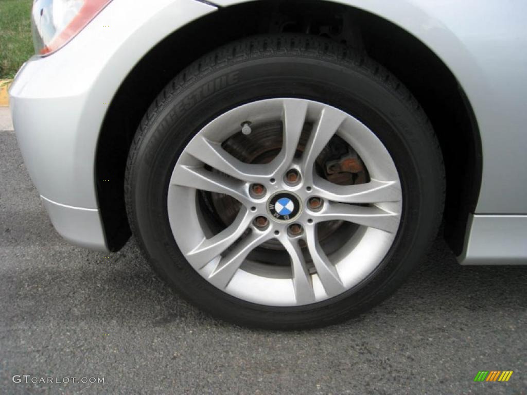 2008 3 Series 328xi Sedan - Titanium Silver Metallic / Black photo #20