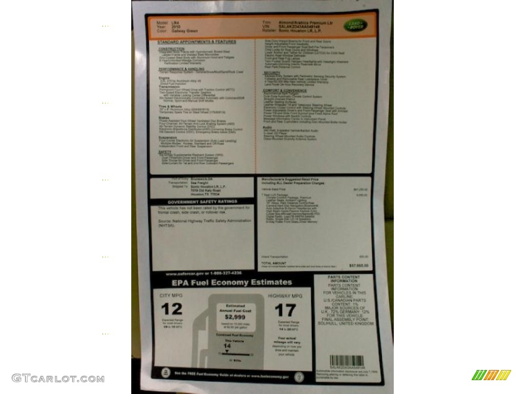 2010 LR4 HSE Lux - Galway Green / Almond/Arabica photo #23