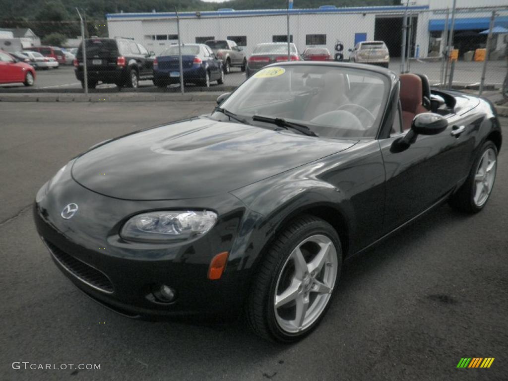 2008 MX-5 Miata Grand Touring Hardtop Roadster - Highland Green / Saddle Brown photo #7