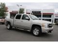 2007 Silver Birch Metallic Chevrolet Silverado 1500 LTZ Crew Cab 4x4  photo #1