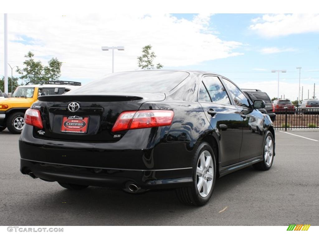 2008 Camry SE V6 - Black / Ash photo #2