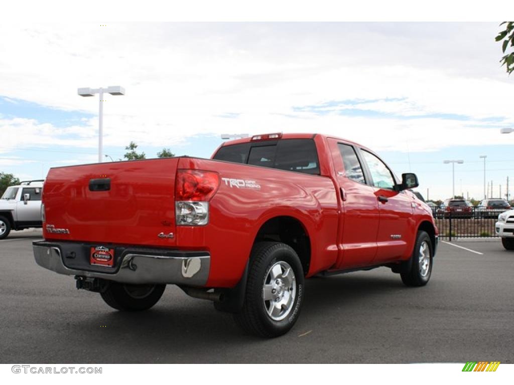 2007 Tundra SR5 TRD Double Cab 4x4 - Radiant Red / Graphite Gray photo #2