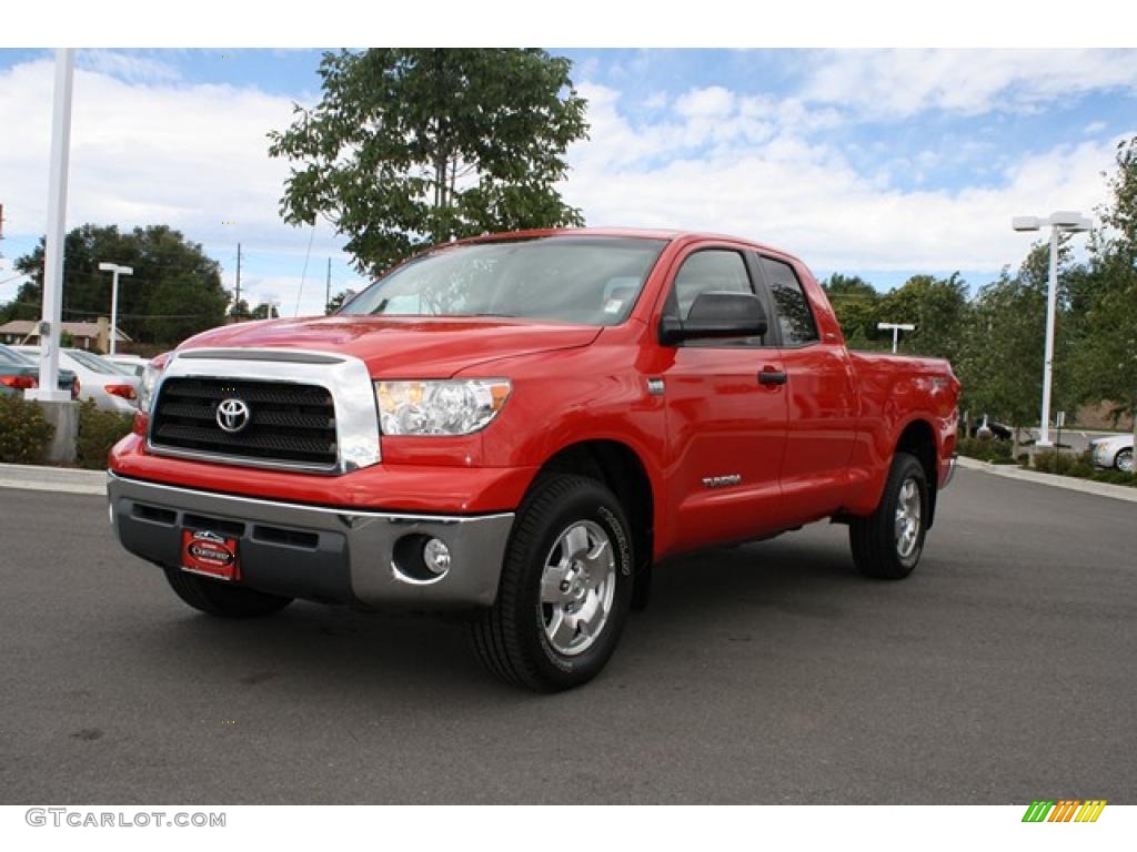 2007 Tundra SR5 TRD Double Cab 4x4 - Radiant Red / Graphite Gray photo #5