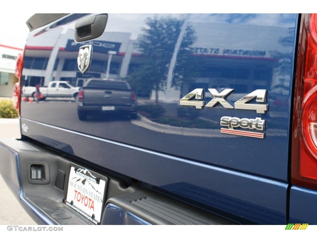 2008 Ram 1500 Sport Quad Cab 4x4 - Electric Blue Pearl / Medium Slate Gray photo #23
