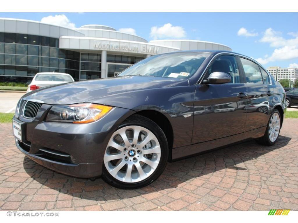 2008 3 Series 335i Sedan - Sparkling Graphite Metallic / Black photo #1