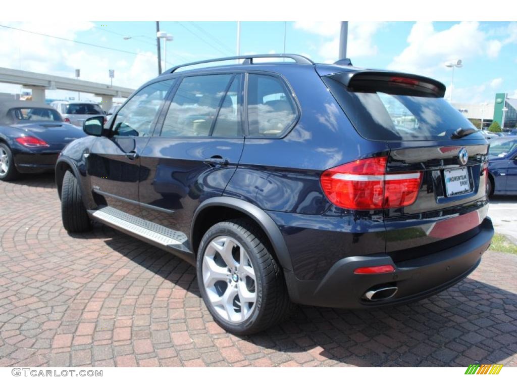 2010 X5 xDrive48i - Monaco Blue Metallic / Sand Beige photo #3