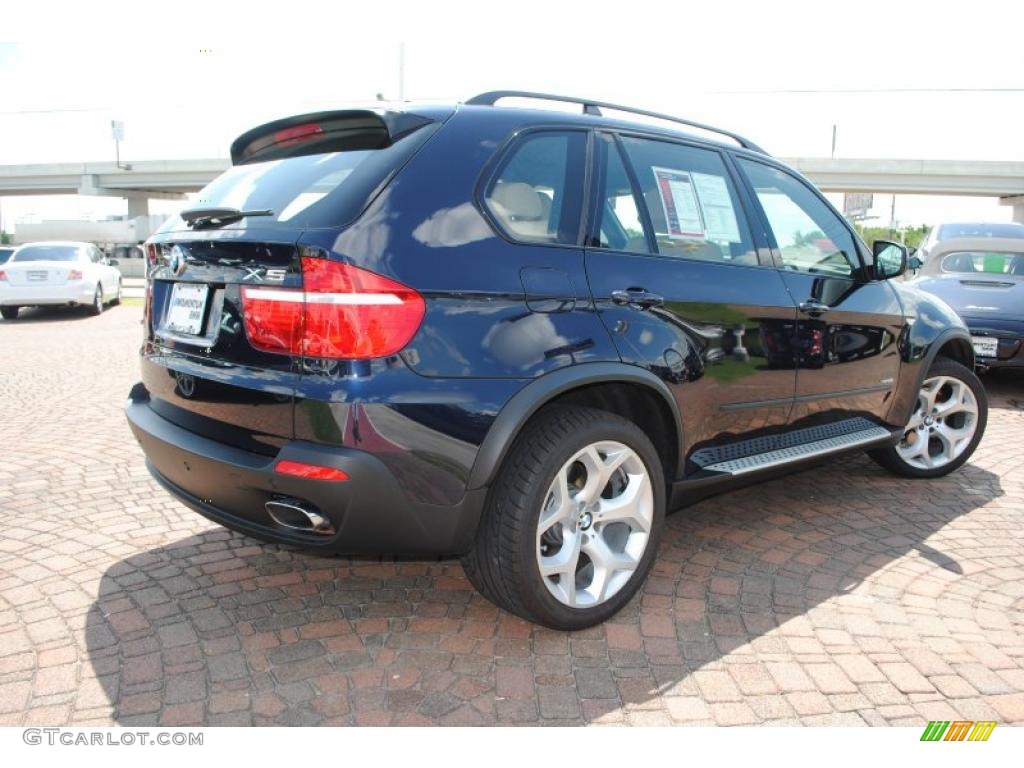 2010 X5 xDrive48i - Monaco Blue Metallic / Sand Beige photo #5