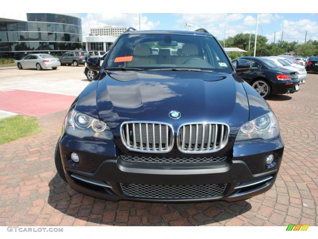 2010 X5 xDrive48i - Monaco Blue Metallic / Sand Beige photo #8