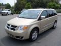 2010 White Gold Pearl Dodge Grand Caravan SXT Crew  photo #1