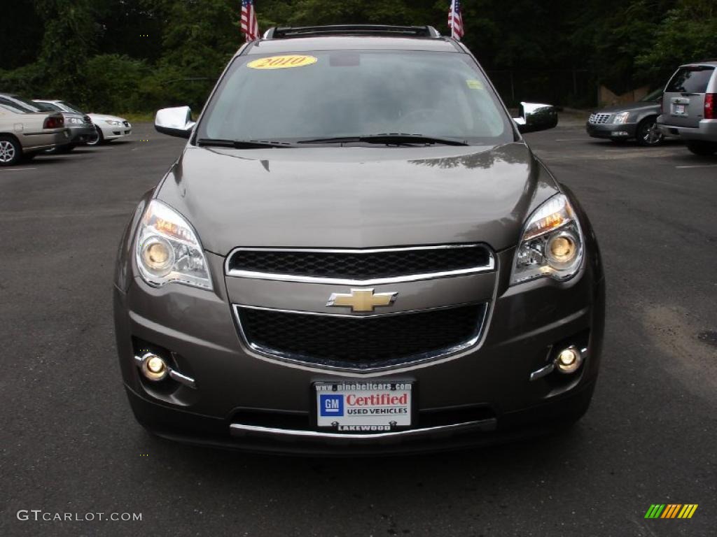 2010 Equinox LTZ AWD - Mocha Steel Metallic / Jet Black/Light Titanium photo #2