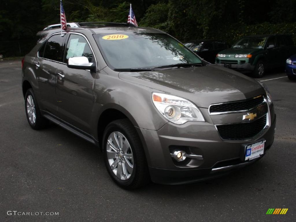 2010 Equinox LTZ AWD - Mocha Steel Metallic / Jet Black/Light Titanium photo #3