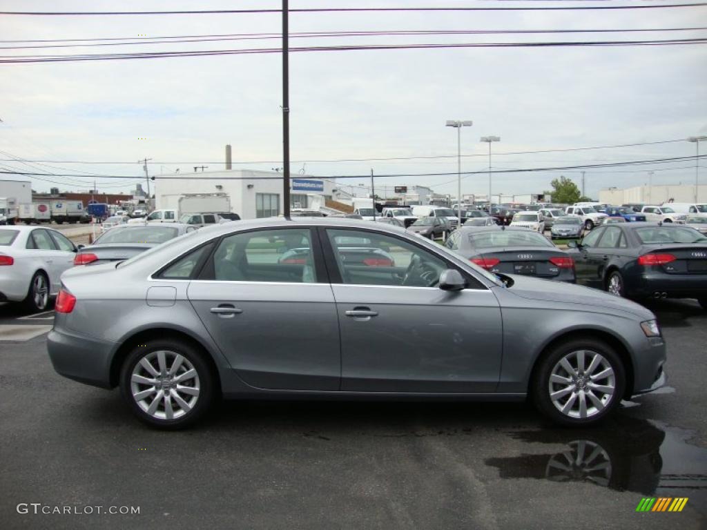 2011 A4 2.0T quattro Sedan - Quartz Grey Metallic / Light Gray photo #6