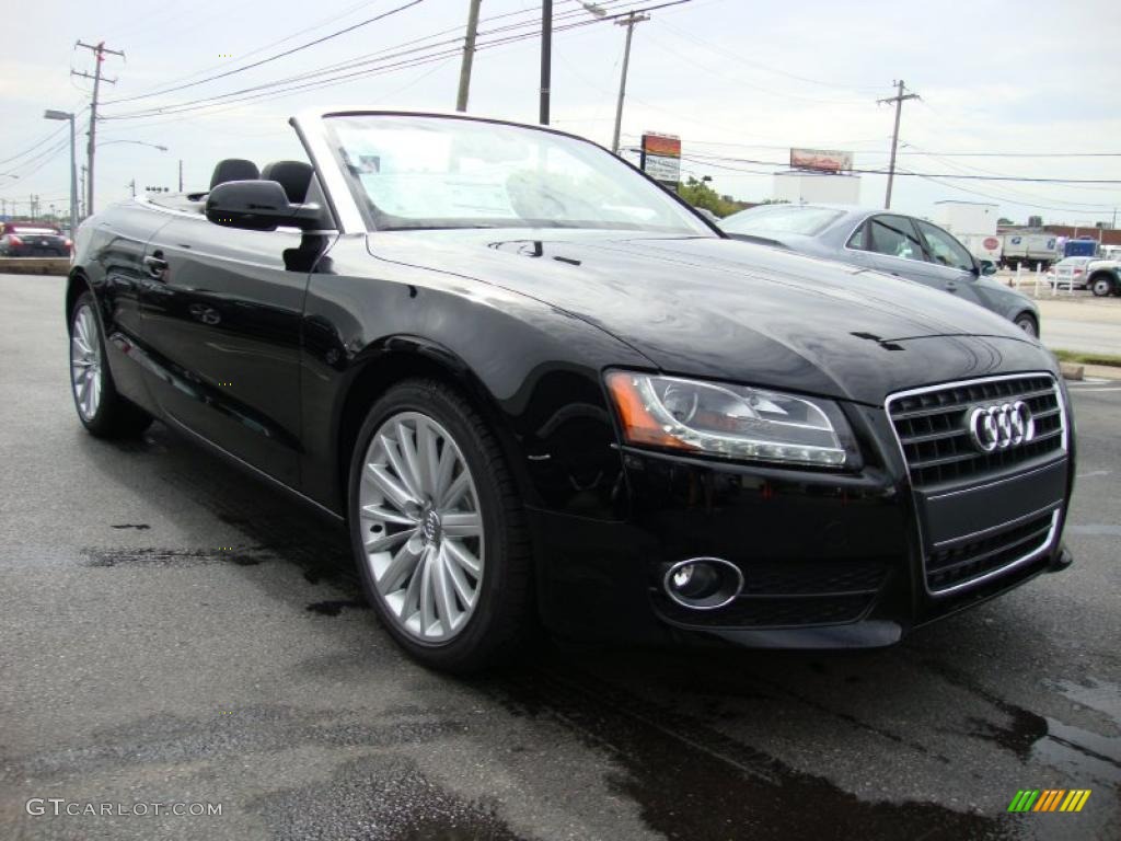 2011 A5 2.0T Convertible - Brilliant Black / Black photo #5