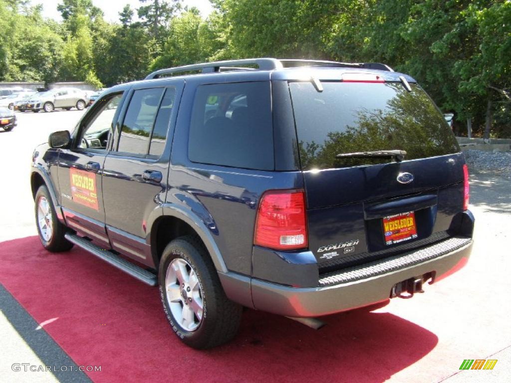 2004 Explorer XLT 4x4 - Dark Blue Pearl Metallic / Midnight Grey photo #10
