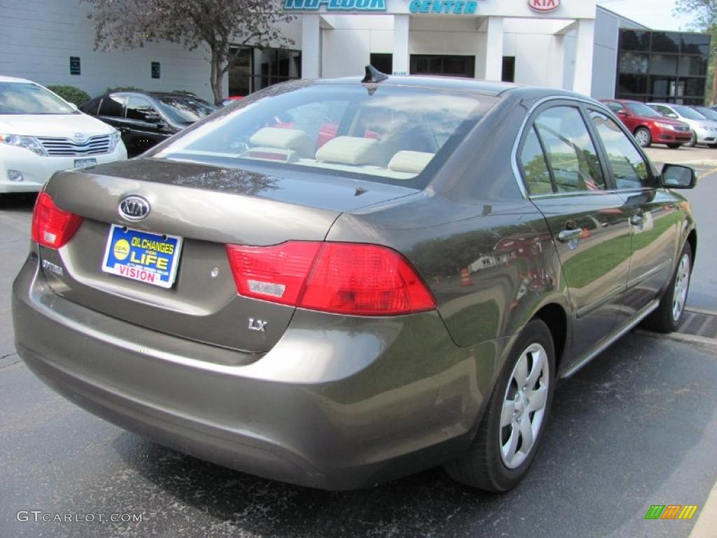 2009 Optima LX - Metal Bronze / Beige photo #2