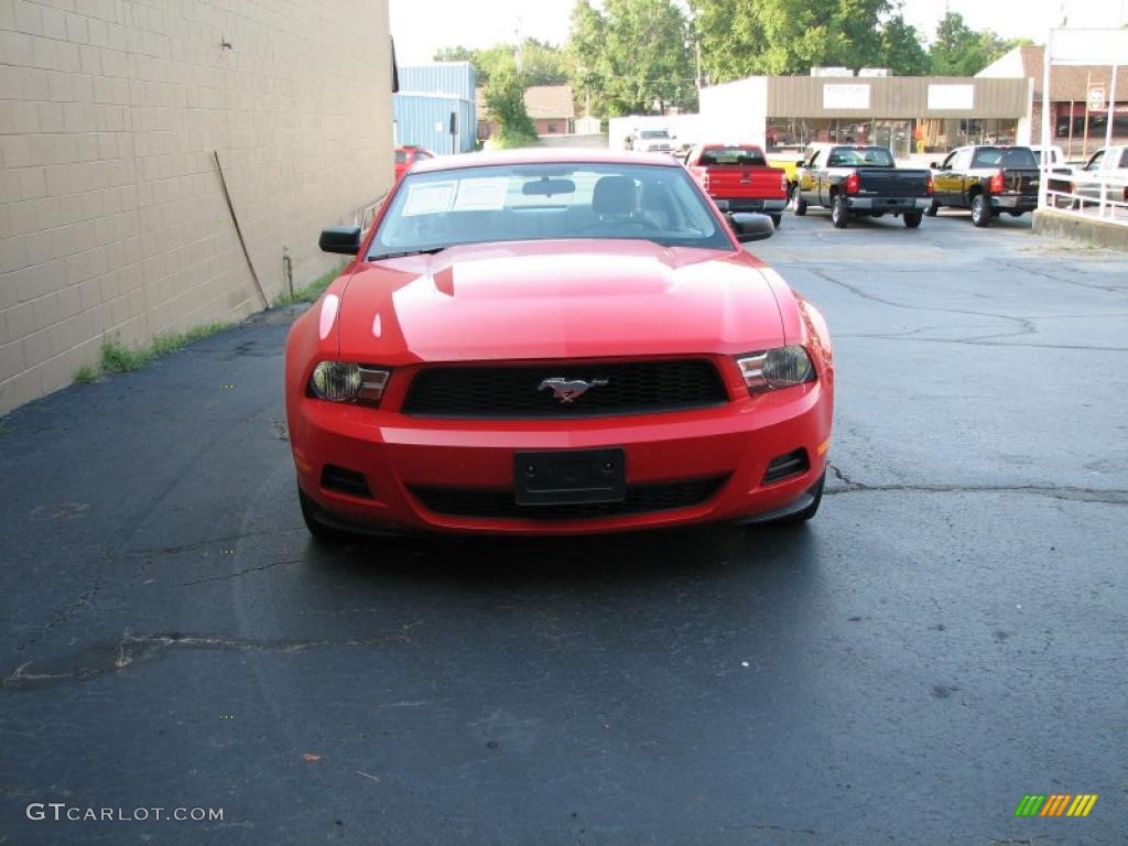 2010 Mustang V6 Coupe - Torch Red / Stone photo #3