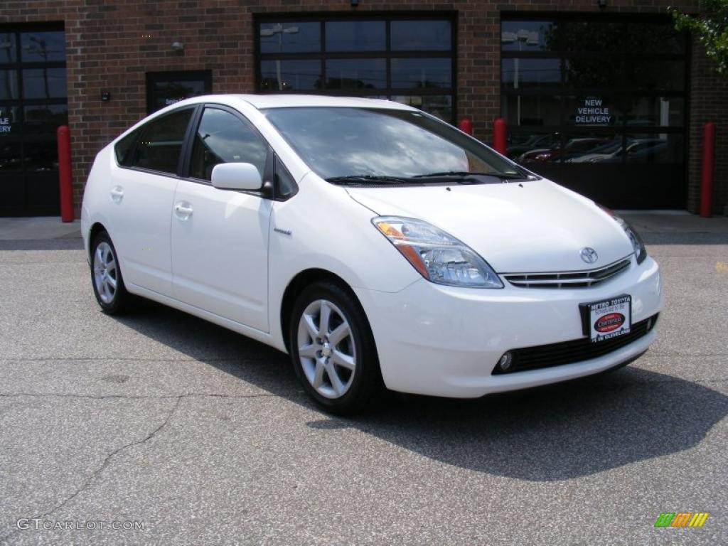 2007 Super White Toyota Prius Hybrid Touring 34642945 Photo