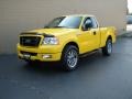 2004 Blazing Yellow Ford F150 STX Regular Cab  photo #2