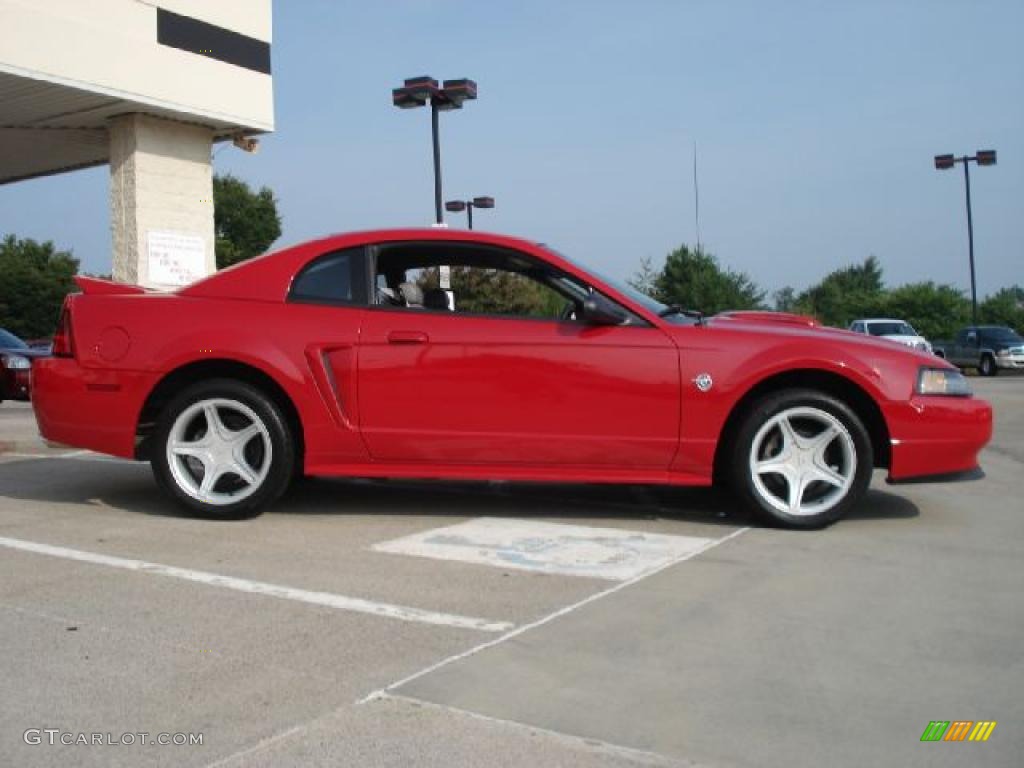 1999 Mustang GT Coupe - Rio Red / Light Graphite photo #2