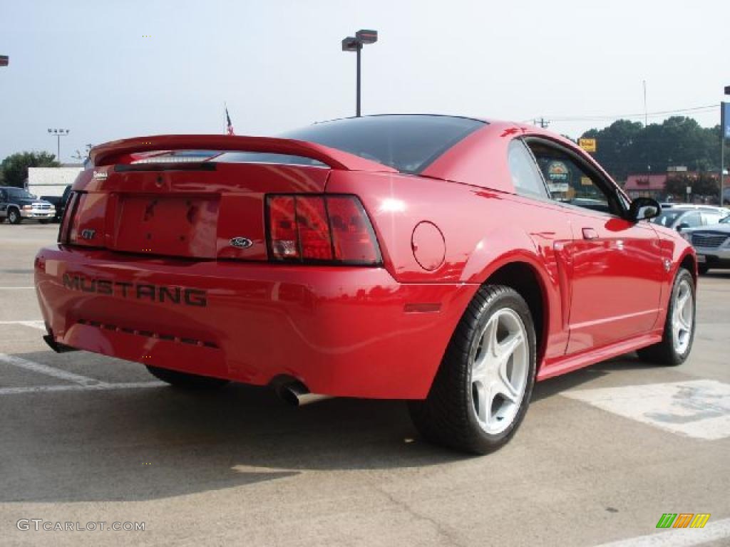 1999 Mustang GT Coupe - Rio Red / Light Graphite photo #3