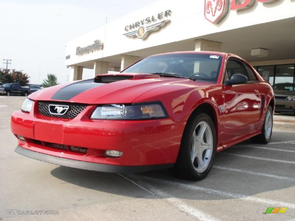 1999 Mustang GT Coupe - Rio Red / Light Graphite photo #7