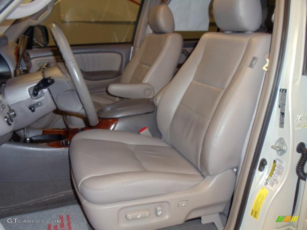2007 Sequoia Limited - Arctic Frost Pearl / Taupe photo #35