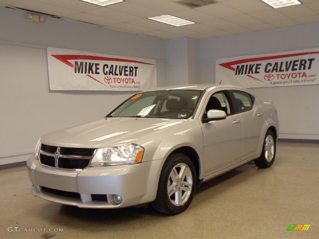 2009 Avenger R/T - Bright Silver Metallic / Dark Slate Gray photo #1