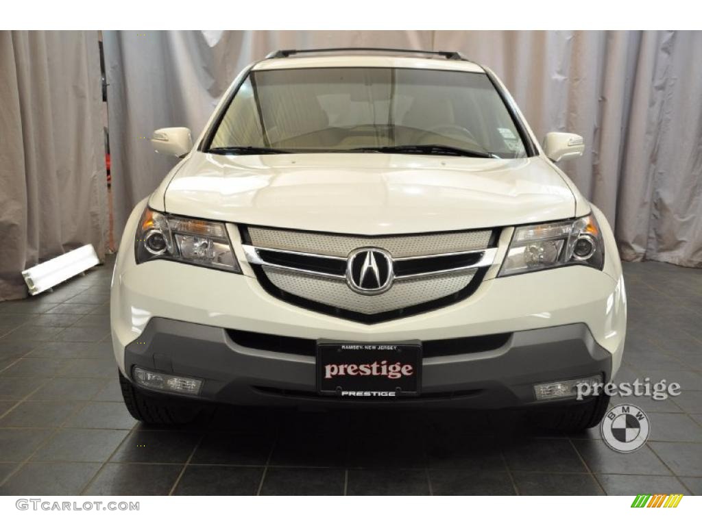 2007 MDX Technology - Aspen White Pearl / Taupe photo #6