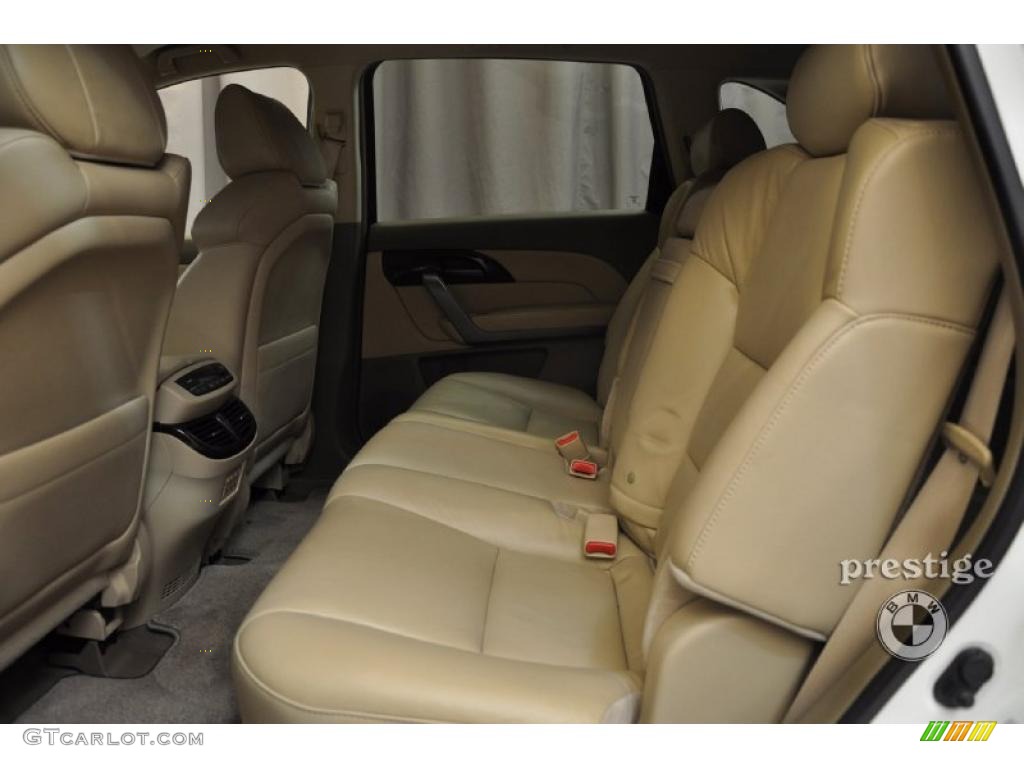 2007 MDX Technology - Aspen White Pearl / Taupe photo #9
