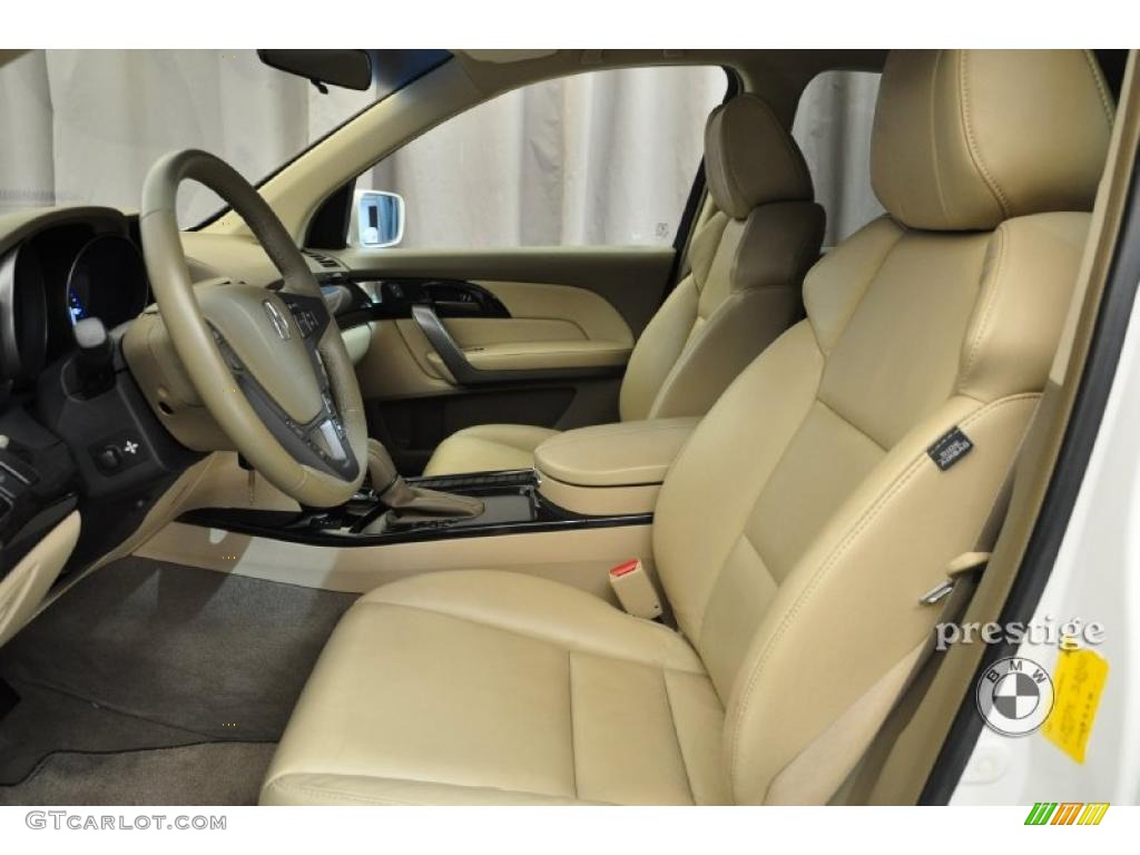 2007 MDX Technology - Aspen White Pearl / Taupe photo #12